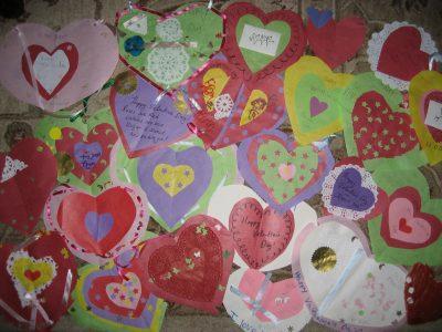 Valentines for Soldiers and Senior Citizens