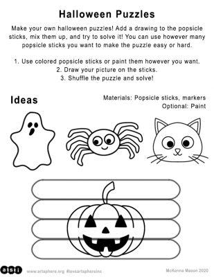 Halloween Puzzle Handouts