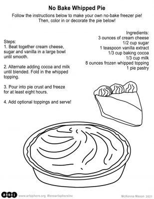 No-Bake Whipped Pie Recipe Handout