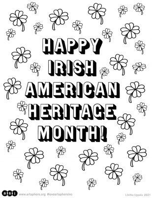 Irish Heritage Month Handout