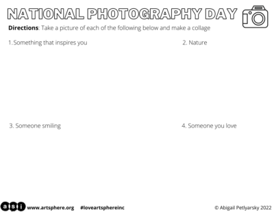 NATIONAL PHOTOGRAPHY DAY